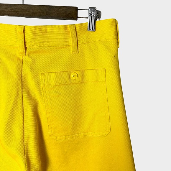Polo Ralph Lauren High Rise Wide Leg Stretch Trousers Bright Yellow Size 8 - Picture 8 of 13